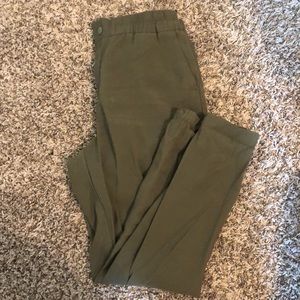 OLIVE GREEN DRESS PANT JOGGERS